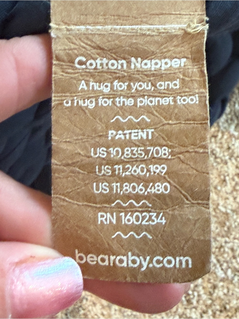 Bearaby Cotton Napper Weighted Blanket 20lbs - Picture 7 of 10